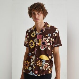 Original Penguin x UO Exclusive Floral Terry Shirt